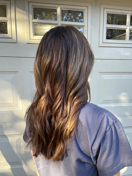Caramel brunette balayage
